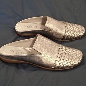 Women's Sesto Meucci woven leather mules